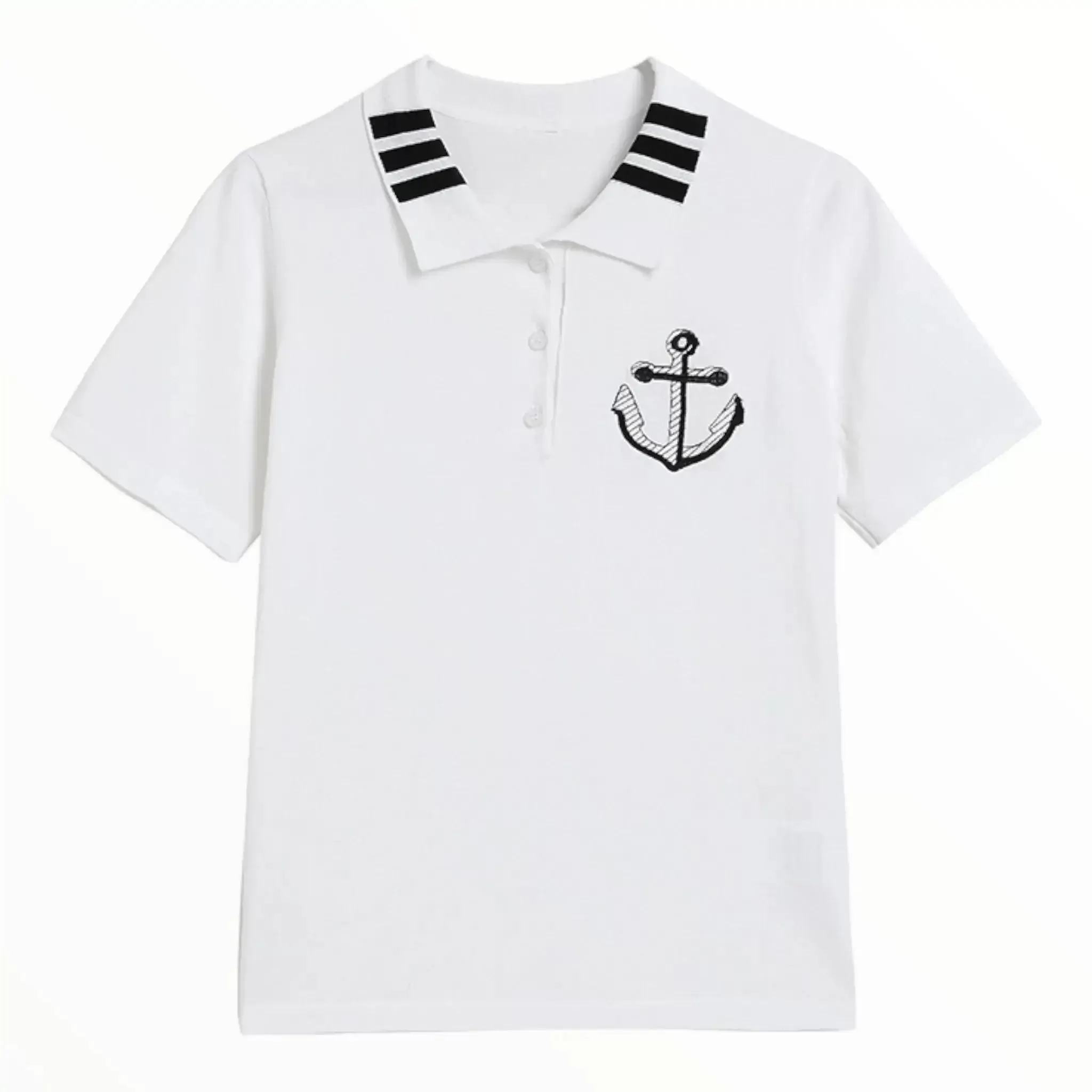 Polo marin femme