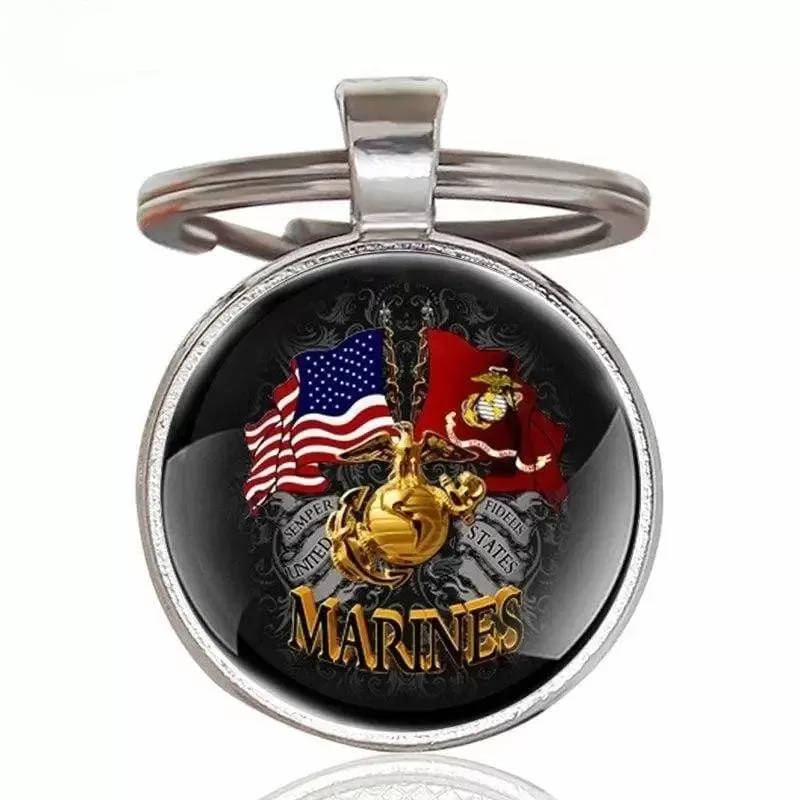 PORTE-CLÉS MILITAIRE - MARINES AMÉRICAINES
