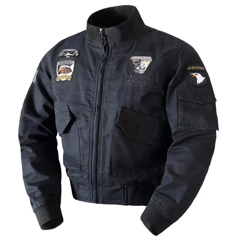 Bomber militaire noir